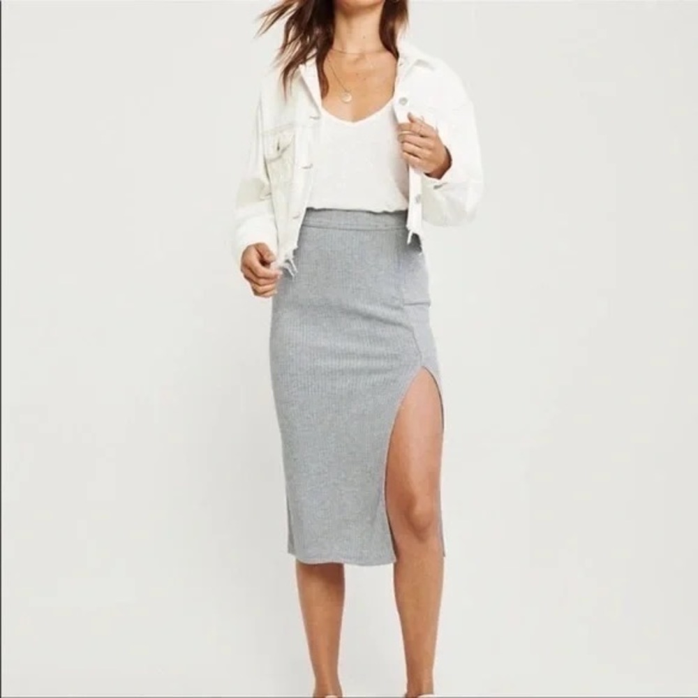 Abercrombie 2021 Knit Midi Skirt
